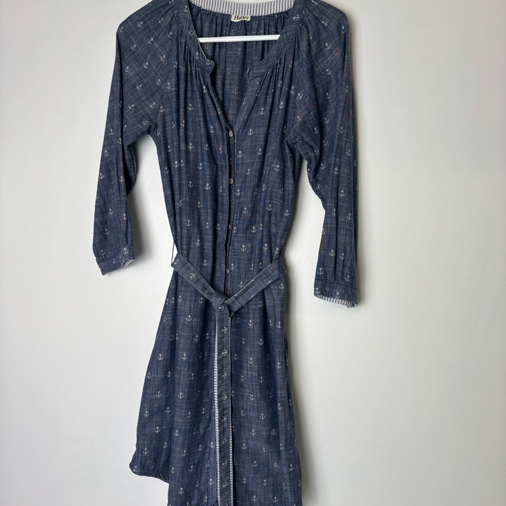 Hatley Chambray Anchor Print Dress - Picture 3 of 6